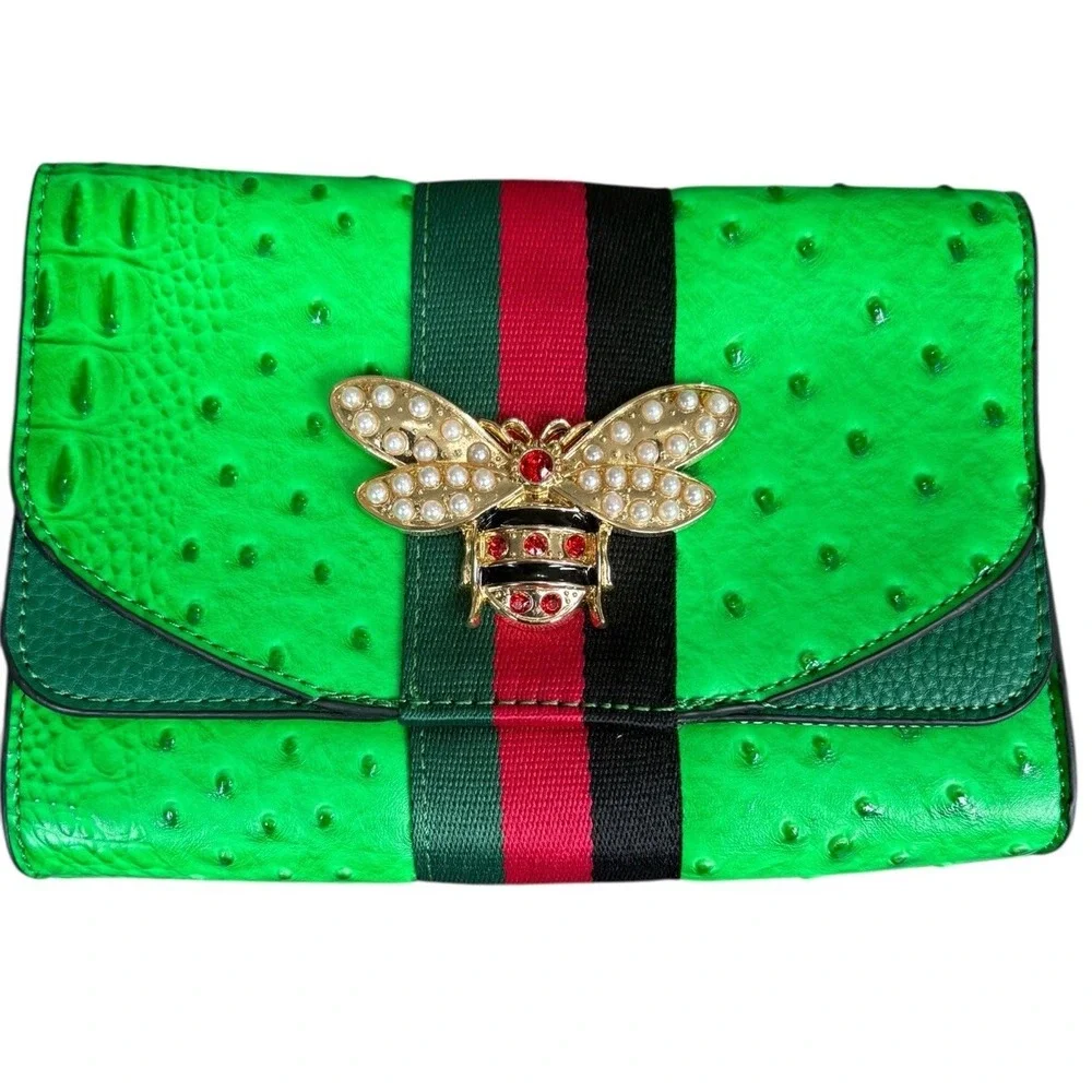 Le Miel The Queen Bee Green Belt‎ Bag